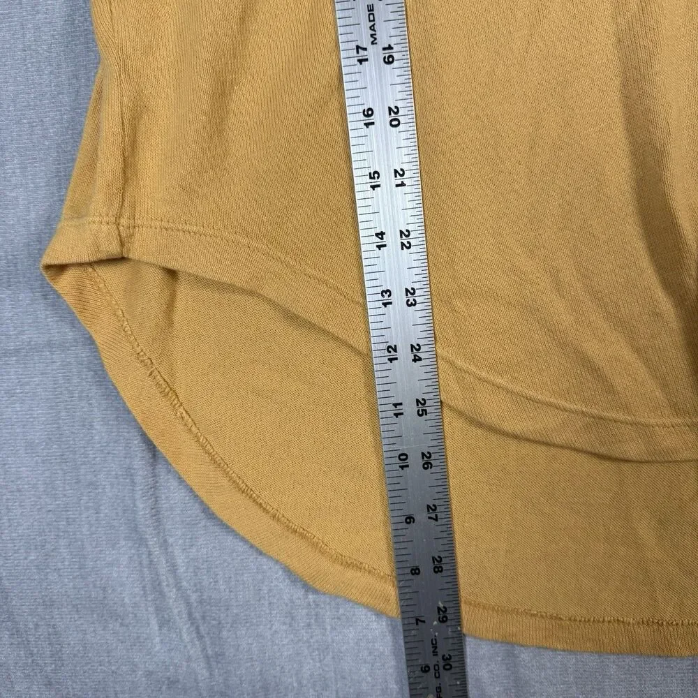 We the Free People Free Spirit Henley Long Sleeve High Low Tee Size Small EUC